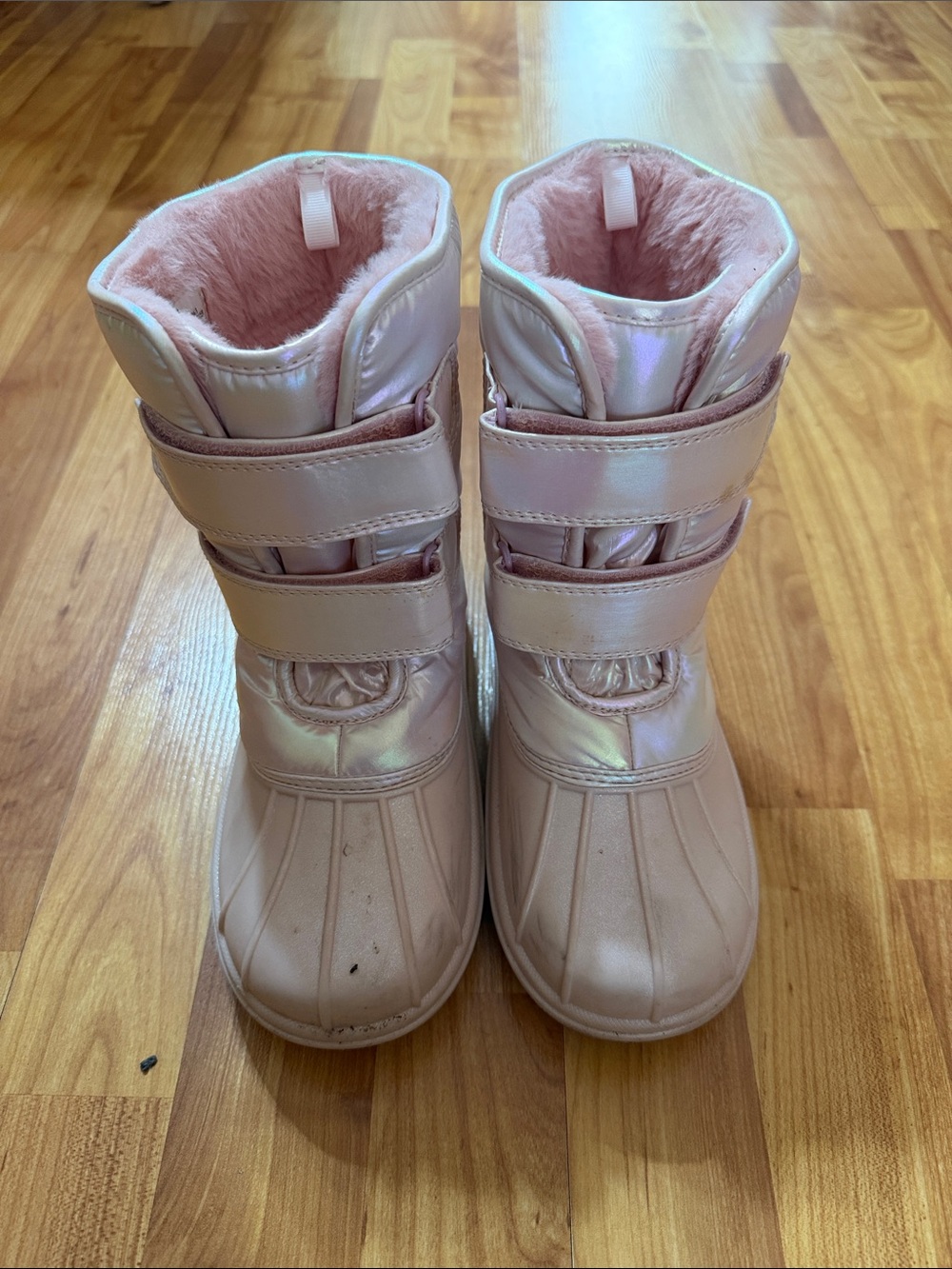 The Children's Place Shimmery Light Pink Girls' Snow Boots